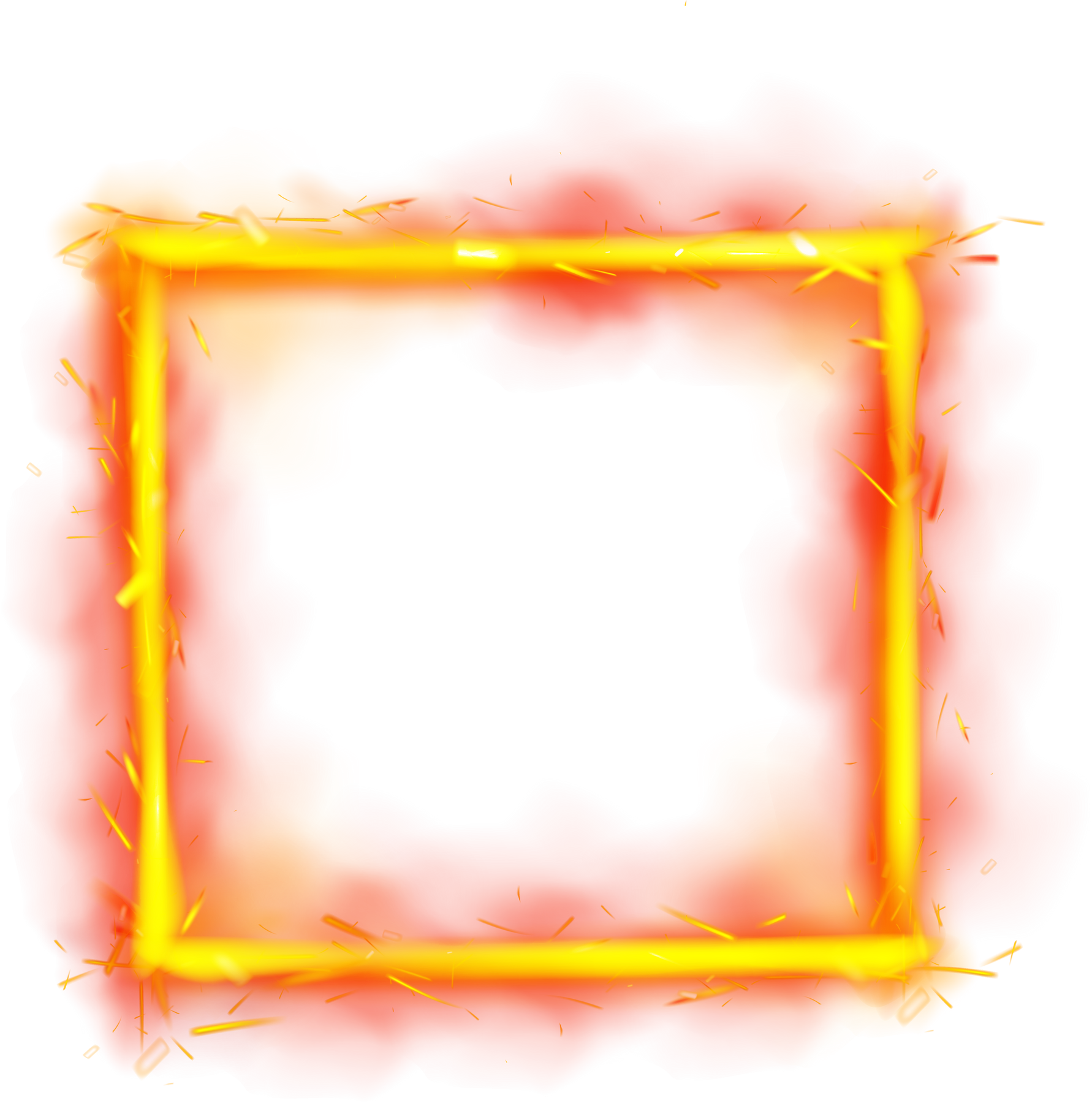 Square fire frame