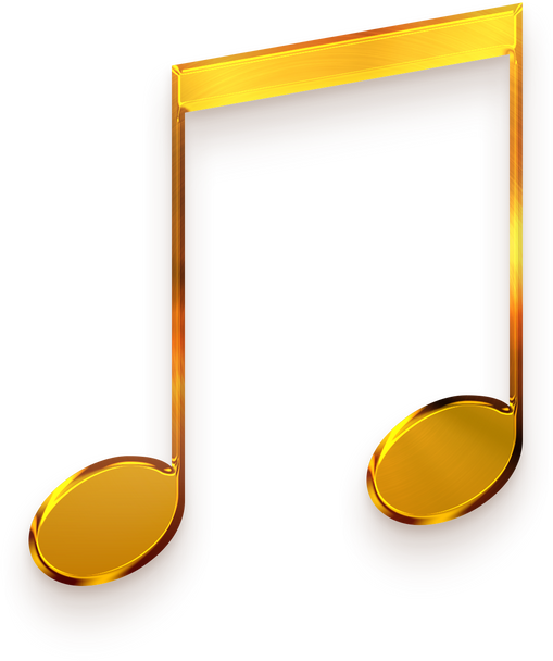 Golden Musical Note